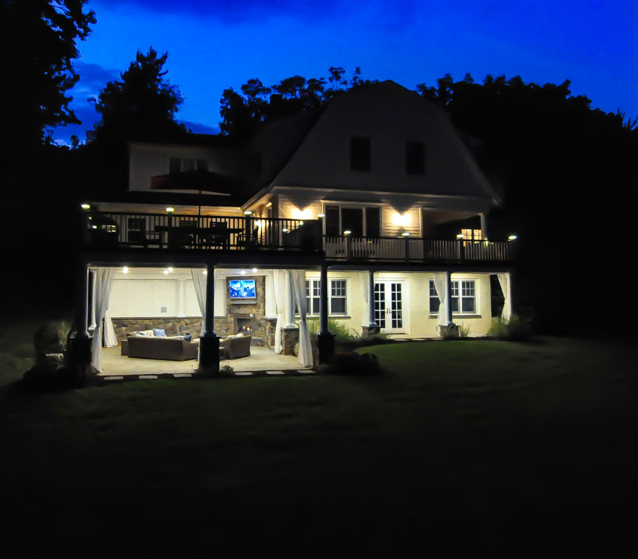 Outdoor Living Area Recessed Lighting - North Jersey
