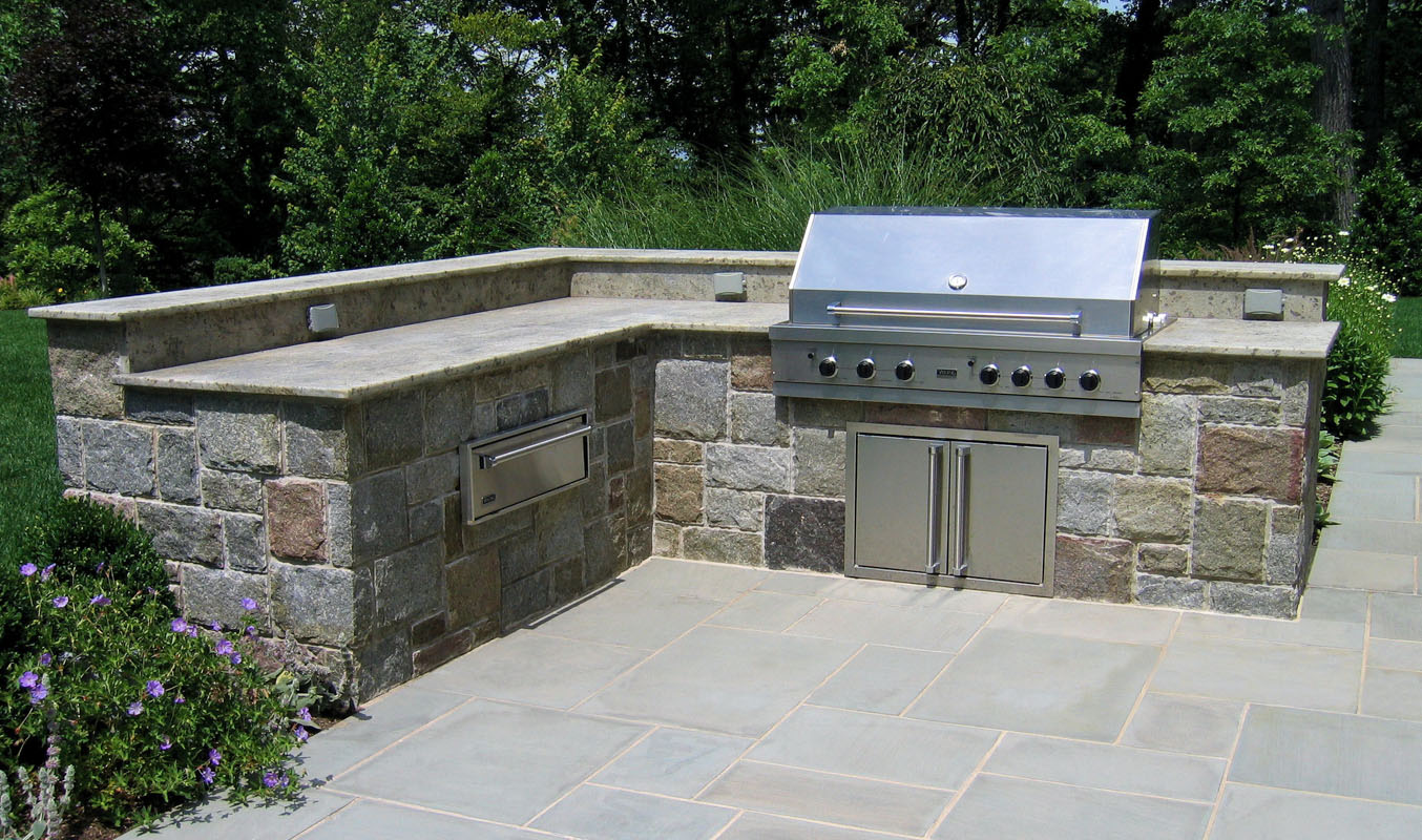 New Granite Countertop Outdoor Kitchen