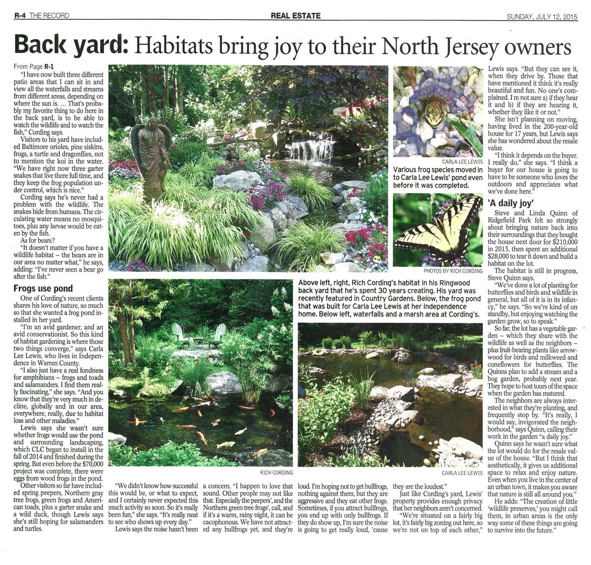 Article in The Record about Backyard Habitats - Page 2