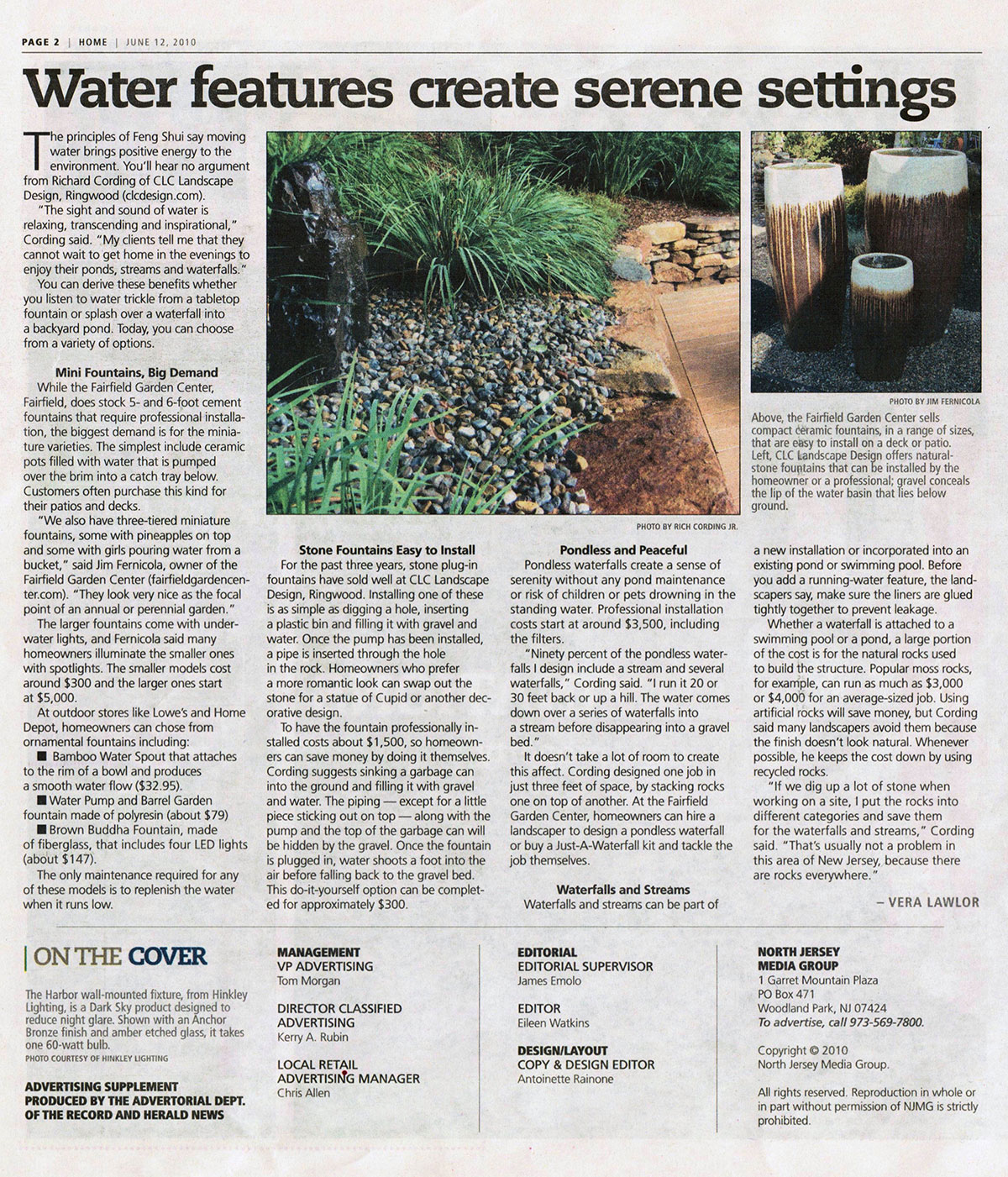 The Record - Water Features Create Backyard Serenity (page 1)