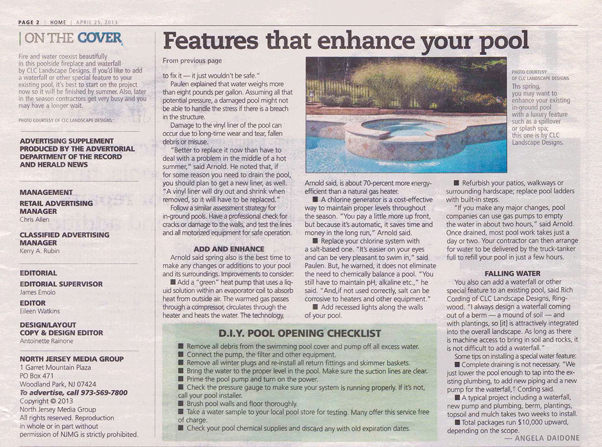 The Record - Features That Enhance Your Swimming Pool (page 1)