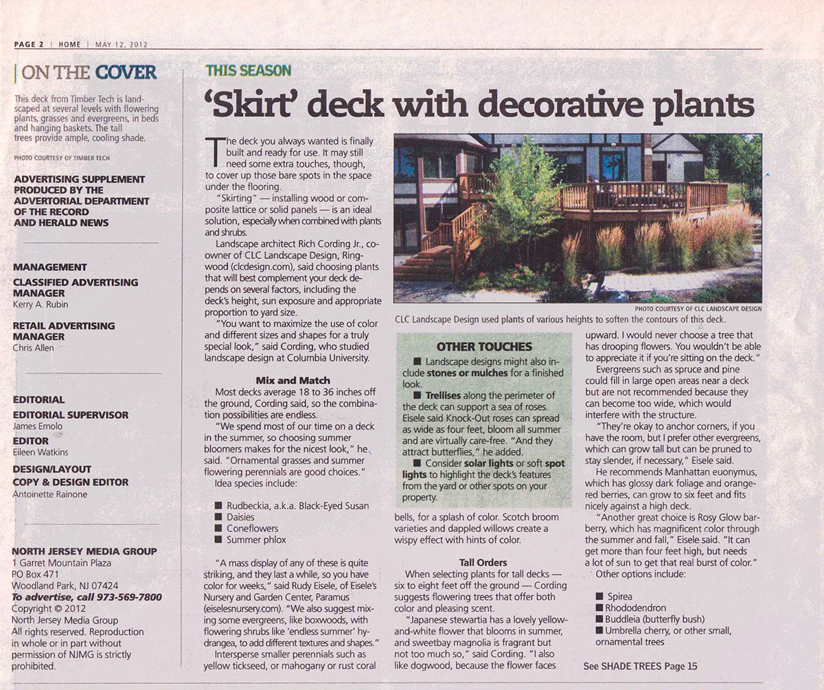 The Record - Plantings Around NJ Deck (page 1)