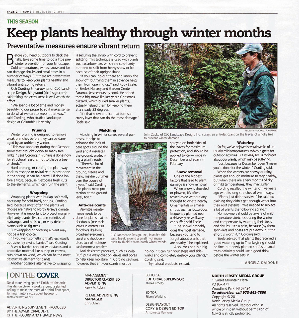 The Record - Keep Plants Healthy Through NJ Winter (page 1)