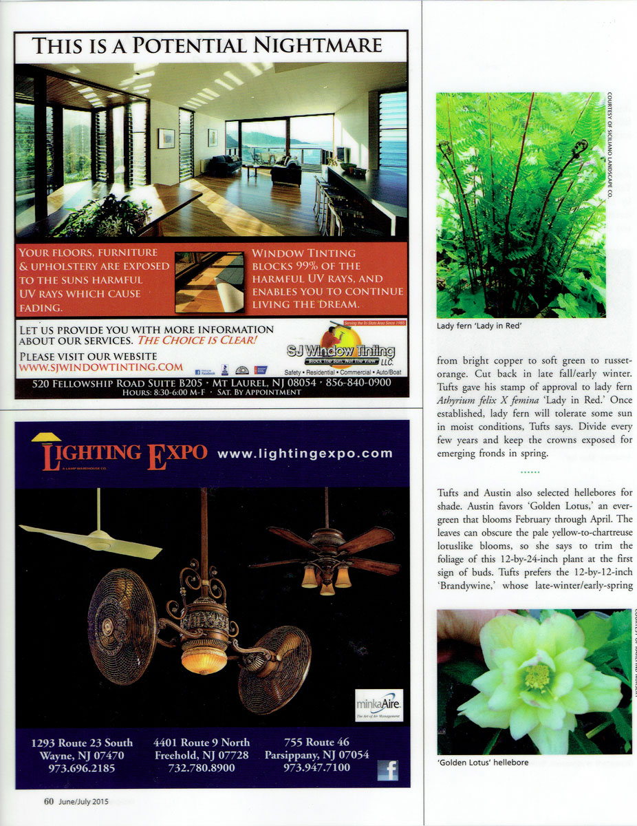 Fifth page of Design NJ article on low-growing perennials featuring CLC Landscape Design