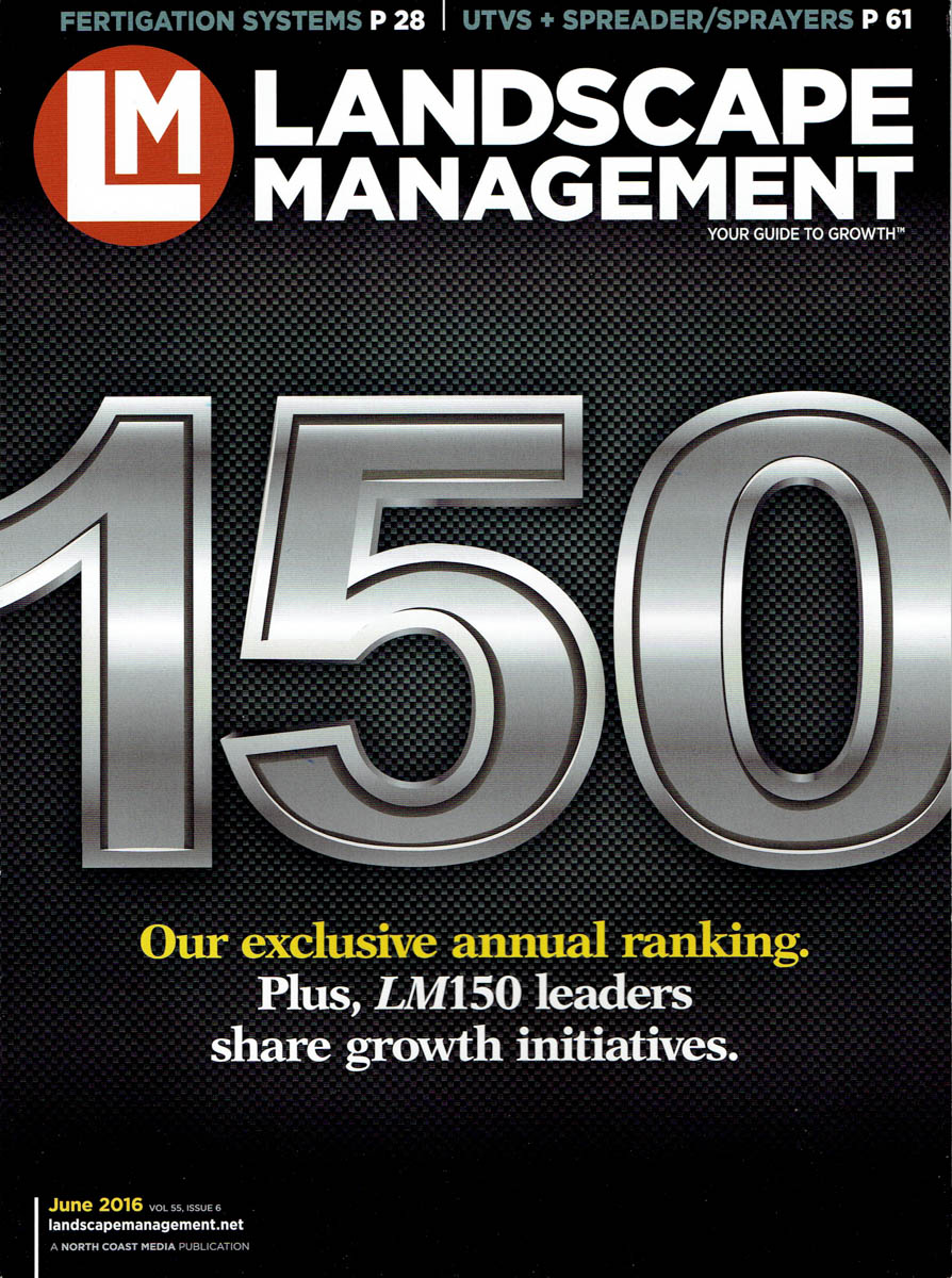 cover of landscape management magazine june 2016