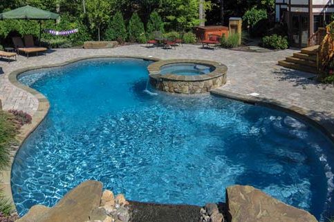 Custom Swimming Pool and Spa - North Jersey
