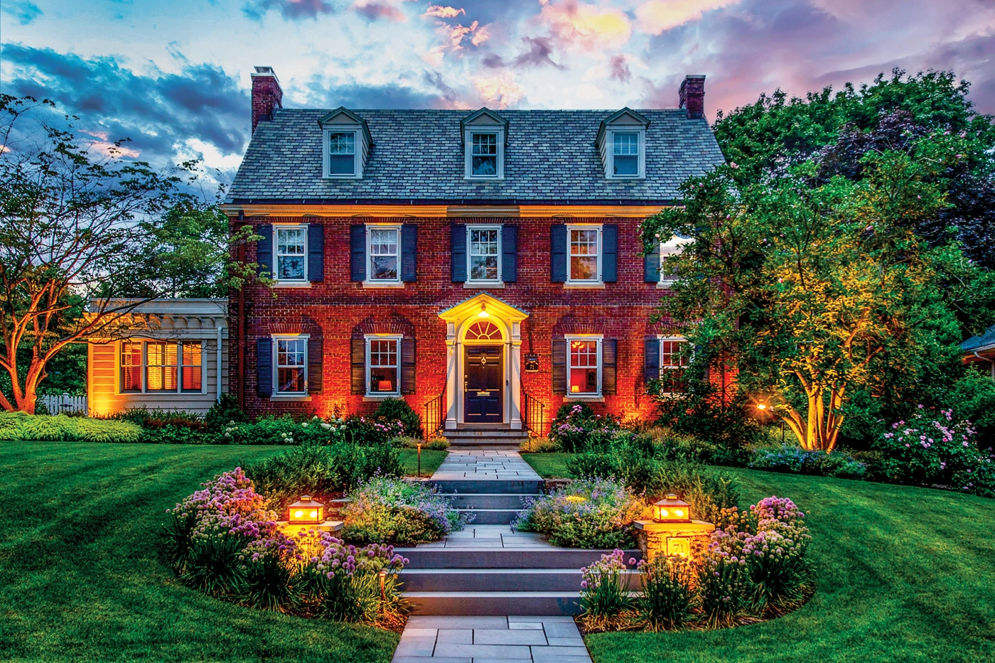Luxury backyard makeover in Maplewood, New Jersey by CLC Landscape Design