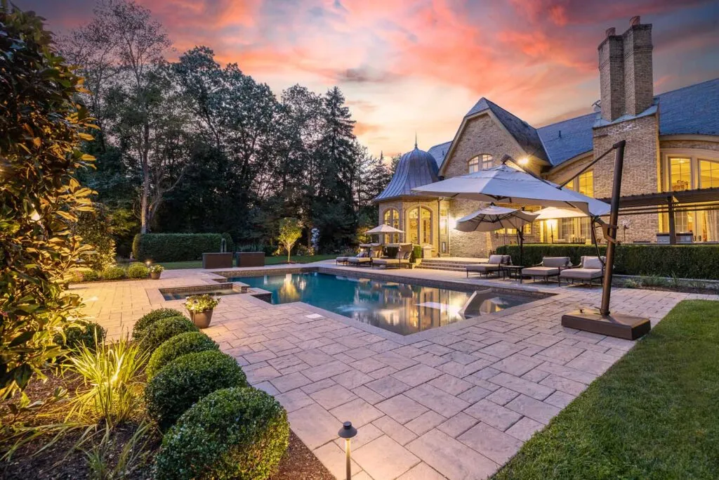 Saddle River outdoor renovation by CLC Landscape Design — award-winning landscape project December 2025