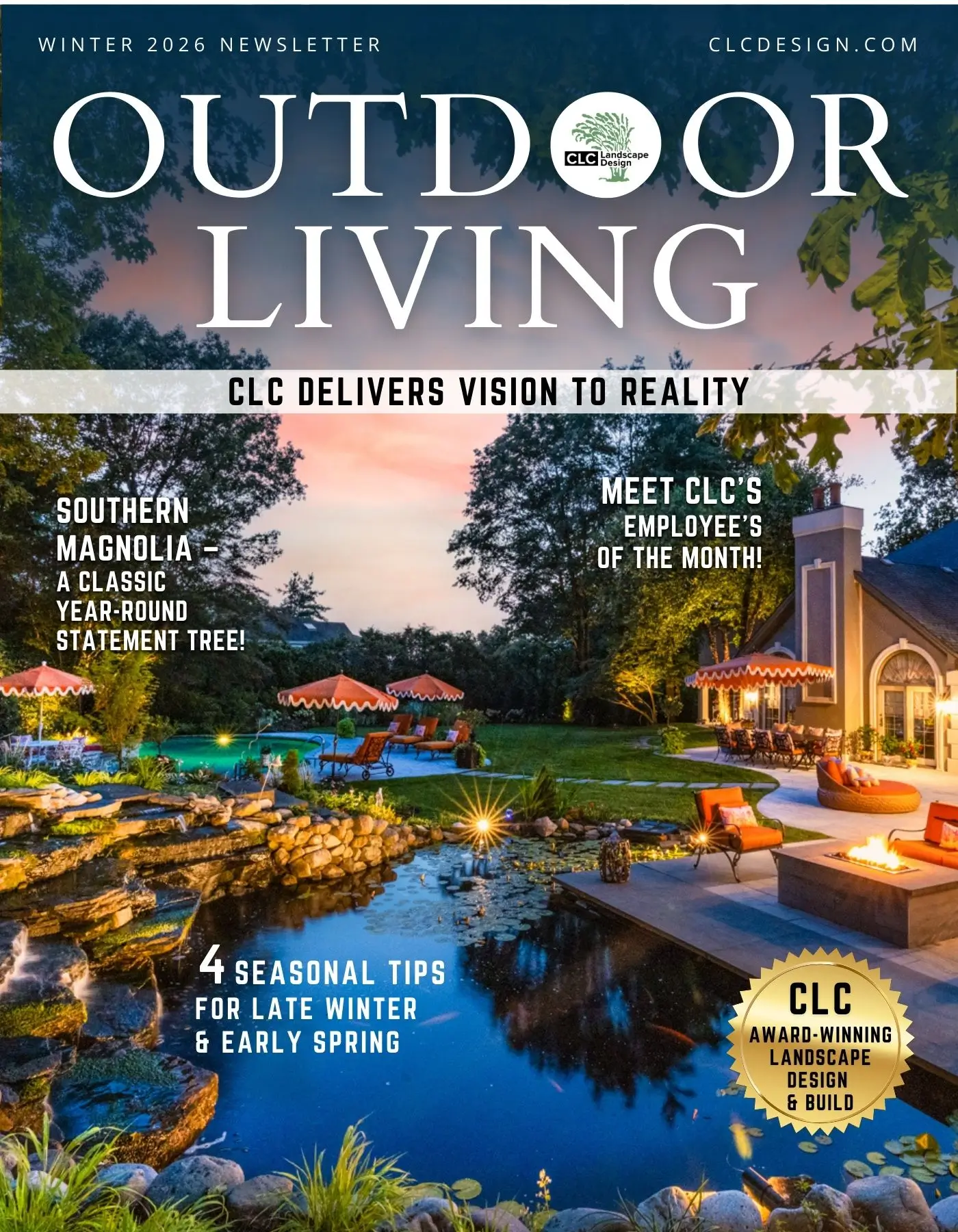 2026 Winter Newsletter | CLC Landscape Design New Jersey